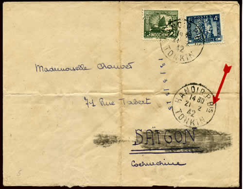 cachet de censure en départ